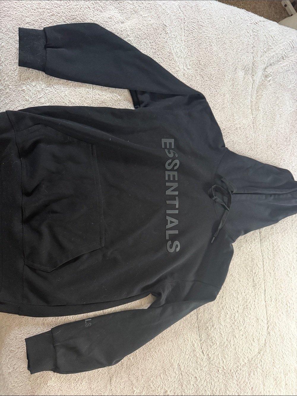 Essentials Men's Black Hoodie